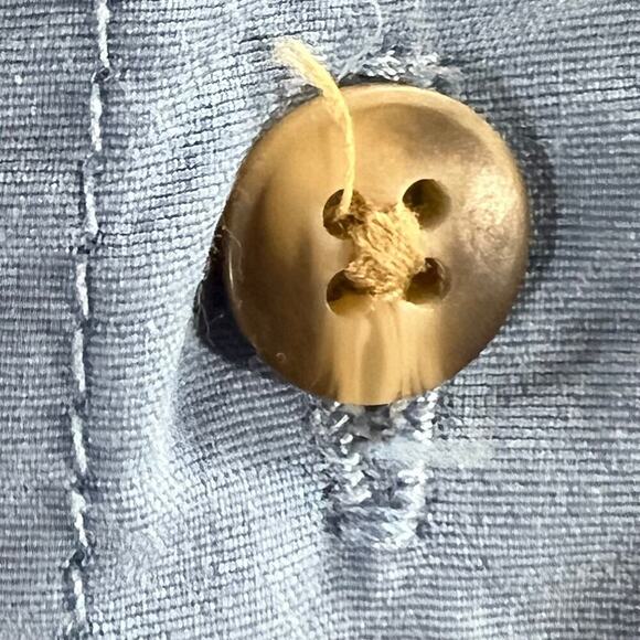 LL Bean Utility Blue Nylon Fishing Hiking Outdoor Short Sleeve Button Shirt XL - Picture 4 of 12